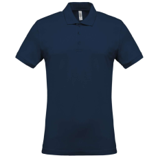 KARIBAN Férfi galléros piké póló, rövid ujjú, Kariban KA254, Navy-4XL