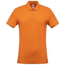 KARIBAN Férfi galléros piké póló, rövid ujjú, Kariban KA254, Orange-2XL férfi póló