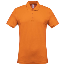 KARIBAN Férfi galléros piké póló, rövid ujjú, Kariban KA254, Orange-3XL