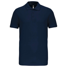 KARIBAN Férfi galléros piké sztreccs póló, Kariban KA239, Navy-3XL férfi póló