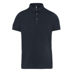 KARIBAN Férfi galléros rövid ujjú jersey póló, Kariban KA262, Navy-XL