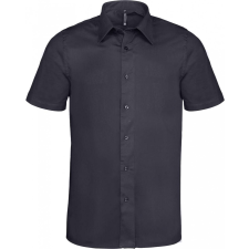 KARIBAN Férfi ing Kariban KA531 Short-Sleeved Cotton/Elastane Shirt -2XL, Navy férfi ing