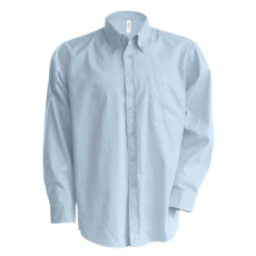 KARIBAN Férfi ing Kariban KA533 Men'S Long-Sleeved Oxford Shirt -3XL, Oxford Blue