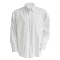 KARIBAN Férfi ing Kariban KA533 Men'S Long-Sleeved Oxford Shirt -M, White