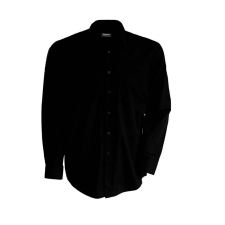 KARIBAN Férfi ing Kariban KA541 Men&#039;S Long-Sleeved Cotton poplin Shirt -M, Black férfi ing