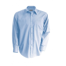 KARIBAN Férfi ing Kariban KA541 Men'S Long-Sleeved Cotton poplin Shirt -M, Bright Sky