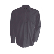 KARIBAN Férfi ing Kariban KA541 Men&#039;S Long-Sleeved Cotton poplin Shirt -S, Zinc férfi ing