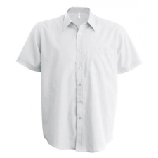 KARIBAN Férfi ing Kariban KA543 Men&#039;S Short-Sleeved Cotton poplin Shirt -L, White férfi ing