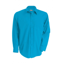 KARIBAN Férfi ing Kariban KA545 Jofrey &gt; Long-Sleeved Shirt -XS, Bright Turquoise férfi ing
