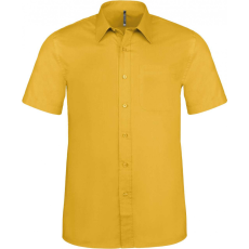 KARIBAN Férfi ing Kariban KA551 Ace - Short-Sleeved Shirt -4XL, Yellow