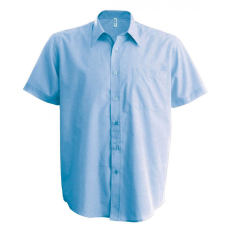 KARIBAN Férfi ing Kariban KA551 Ace - Short-Sleeved Shirt -5XL, Bright Sky