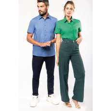 KARIBAN Férfi ing Kariban KA551 Ace - Short-Sleeved Shirt -5XL, Cobalt Blue