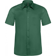 KARIBAN Férfi ing Kariban KA551 Ace - Short-Sleeved Shirt -6XL, Forest Green