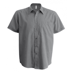 KARIBAN Férfi ing Kariban KA551 Ace - Short-Sleeved Shirt -L, Silver