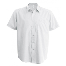 KARIBAN Férfi ing Kariban KA551 Ace - Short-Sleeved Shirt -M, White