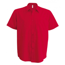 KARIBAN Férfi ing Kariban KA551 Ace - Short-Sleeved Shirt -S, Classic Red