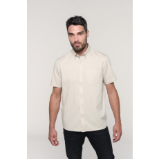 KARIBAN Férfi ing Kariban KA587 Men'S Ariana Iii Short Sleeve Cotton Shirt -2XL, White