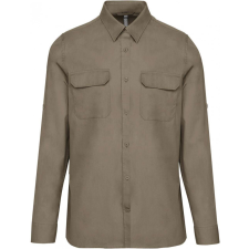 KARIBAN Férfi ing Kariban KA590 Men&#039;S Long-Sleeved Safari Shirt -2XL, Light Khaki férfi ing