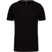 KARIBAN Férfi jersey rövid ujjú póló, Kariban KA356, Black-L férfi póló