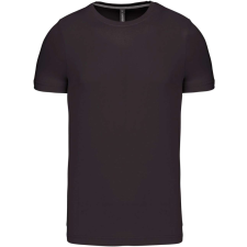 KARIBAN Férfi jersey rövid ujjú póló, Kariban KA356, Dark Grey-4XL férfi póló