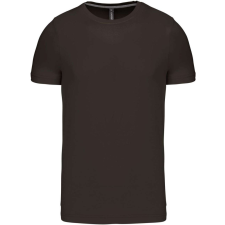 KARIBAN Férfi jersey rövid ujjú póló, Kariban KA356, Dark Khaki-M férfi póló