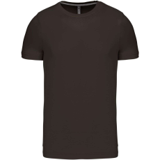 KARIBAN Férfi jersey rövid ujjú póló, Kariban KA356, Dark Khaki-XL
