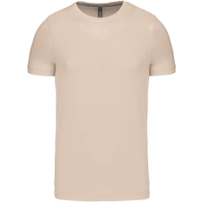 KARIBAN Férfi jersey rövid ujjú póló, Kariban KA356, Light Sand-L férfi póló