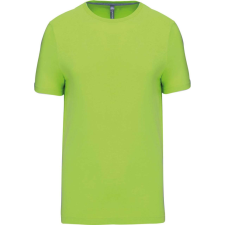 KARIBAN Férfi jersey rövid ujjú póló, Kariban KA356, Lime-XL férfi póló