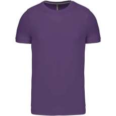 KARIBAN Férfi jersey rövid ujjú póló, Kariban KA356, Purple-S