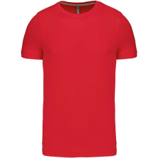 KARIBAN Férfi jersey rövid ujjú póló, Kariban KA356, Red-S