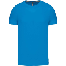 KARIBAN Férfi jersey rövid ujjú póló, Kariban KA356, Tropical Blue-XL