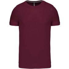 KARIBAN Férfi jersey rövid ujjú póló, Kariban KA356, Wine-2XL férfi póló