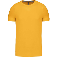 KARIBAN Férfi jersey rövid ujjú póló, Kariban KA356, Yellow-3XL férfi póló