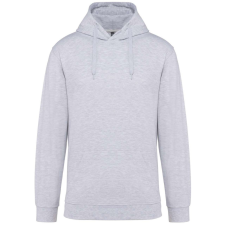 KARIBAN Férfi kapucnis pulóver, Kariban KA476, Ash Heather-L férfi pulóver, kardigán
