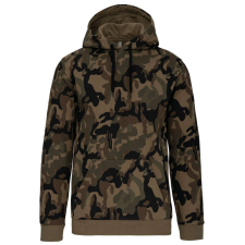 KARIBAN Férfi kapucnis pulóver, Kariban KA476, Olive Camouflage-4XL férfi pulóver, kardigán
