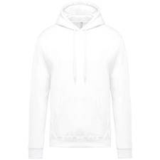 KARIBAN Férfi kapucnis pulóver, Kariban KA476, White-L férfi pulóver, kardigán