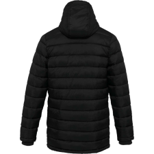 KARIBAN Férfi kapucnis steppelt kabát, Kariban KA6128, Black-2XL férfi kabát, dzseki