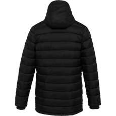 KARIBAN Férfi kapucnis steppelt kabát, Kariban KA6128, Black-XL