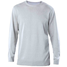 KARIBAN Férfi kereknyakú keskeny szabású pulóver, Kariban KA967, Grey Melange-S