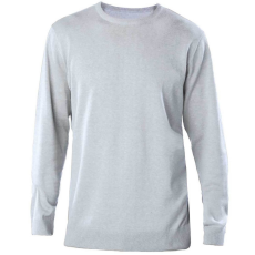 KARIBAN Férfi kereknyakú keskeny szabású pulóver, Kariban KA967, Grey Melange-XL