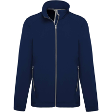 KARIBAN Férfi két rétegű softshell dzseki, Kariban KA424, Navy-3XL