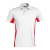 KARIBAN Férfi kétszínű rövid ujjú galléros piké póló, Kariban KA232, White/Red-2XL