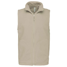 KARIBAN Férfi LUCA polár mellény, Kariban KA913, Beige-3XL férfi mellény