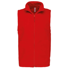 KARIBAN Férfi LUCA polár mellény, Kariban KA913, Red-L férfi mellény