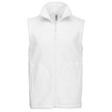 KARIBAN Férfi LUCA polár mellény, Kariban KA913, White-XL férfi mellény