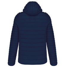 KARIBAN Férfi meleg és ultrakönnyű kapucnis bélelt kabát , Kariban KA6110, Navy-2XL