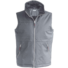 KARIBAN Férfi mellény pvc bevonattal, Kariban KA659, Convoy Grey-S férfi mellény