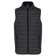 KARIBAN Férfi mellény ultrakönnyű, Kariban KA6113, Marl Dark Grey-4XL
