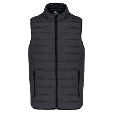 KARIBAN Férfi mellény ultrakönnyű, Kariban KA6113, Marl Dark Grey-M férfi mellény