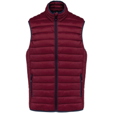 KARIBAN Férfi mellény ultrakönnyű, Kariban KA6113, Wine-3XL férfi mellény